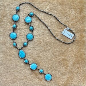 Iris & Lily Turquoise Crystal Necklace